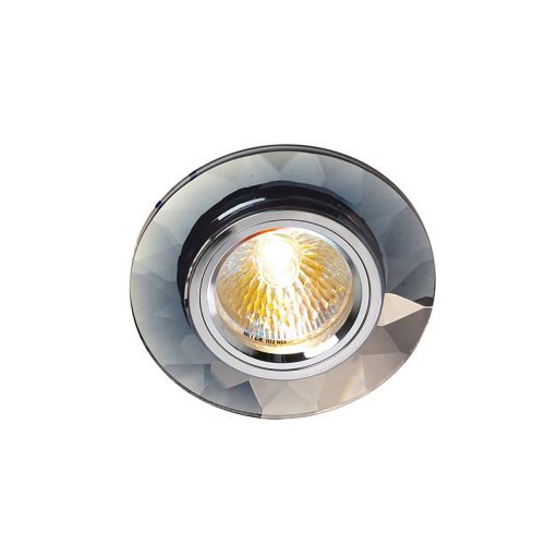 Diyas IL30816CH Crystal Recessed Downlight Chamfered Round Rim Only Clear Chrome