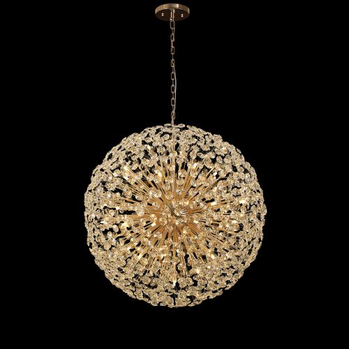 Regent Seyne 48 Light Pendant 1m Sphere French Gold Crystal REG/32338
